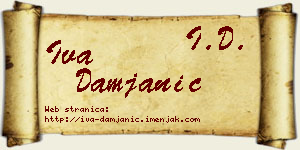 Iva Damjanić vizit kartica